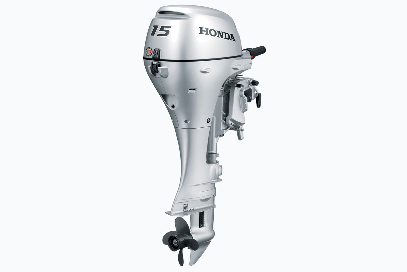 Honda 15 HP BF15D3LH Outboard | 20" Shaft | Recoil Starter | Tiller